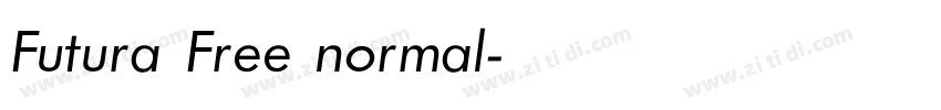 Futura Free normal字体转换